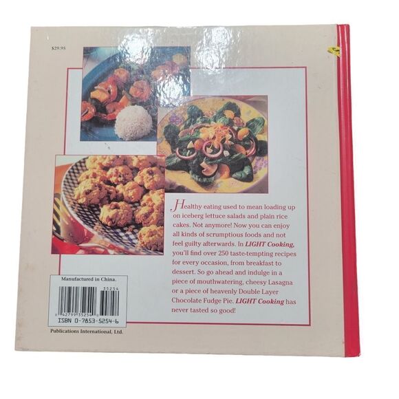 Light Cooking hard cover cookbook - Picture 2 of 2